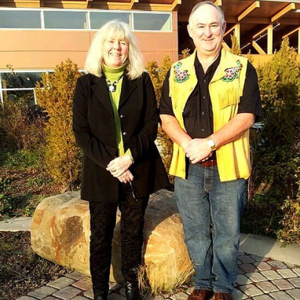 Helene Demers & Lorne Lafleur Lorne Lafleur, president of the Cowichan Valley Métis Nation. Guest speaker ANTH 121, 25 November 2013, Cowichan Campus.