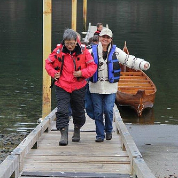 Finding our land legs Imogene & Cheryl. 11 October 2013.