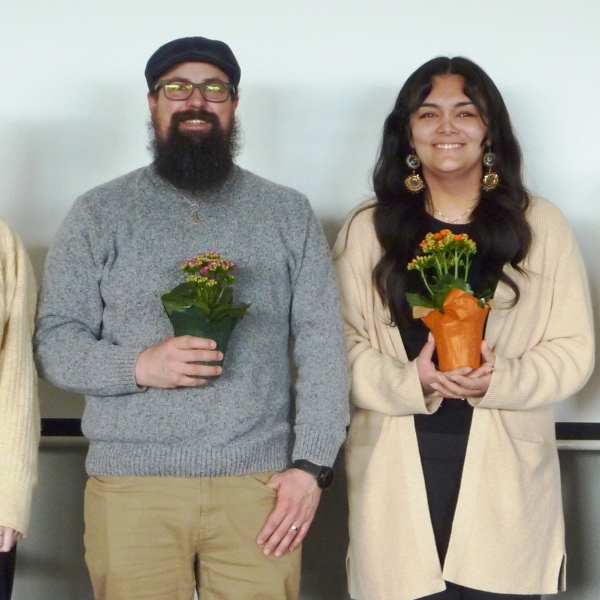 2024 Anthropology Award recipients (l-r: Halle, Curt, Destiny, & Hina)