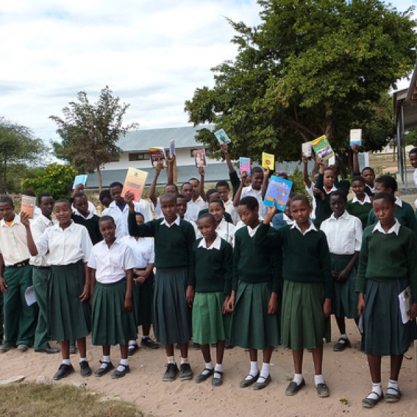 Thank you ASC! Some of the texts purchased from funds raised by the Anthropology Student Club for this secondary school in Kondoa District. 