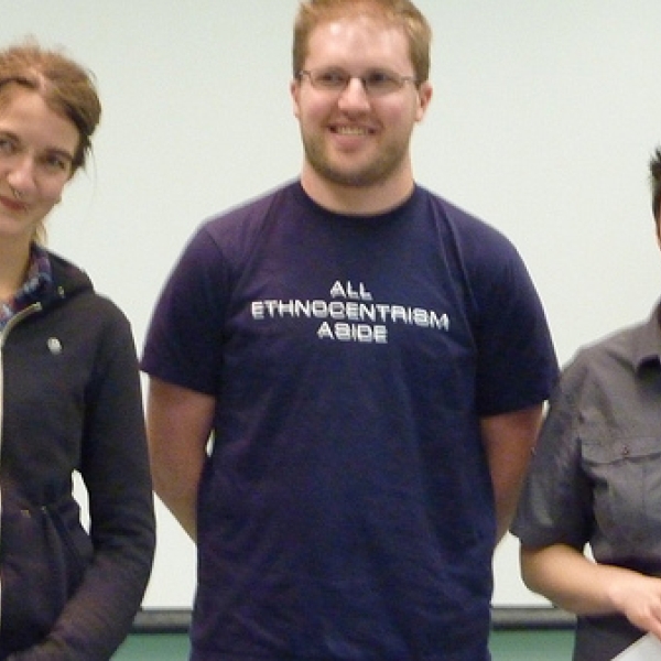 2010-11 award winners Amanda, Stephen Salem/Essex & Kent awardee; Clark and Michelle Anthropology Student Club recipients. 